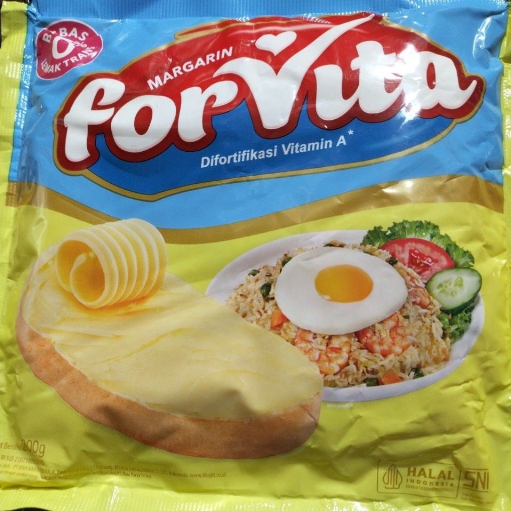 

Margarin forvita 200g exp 190926 bebas lemak trans
