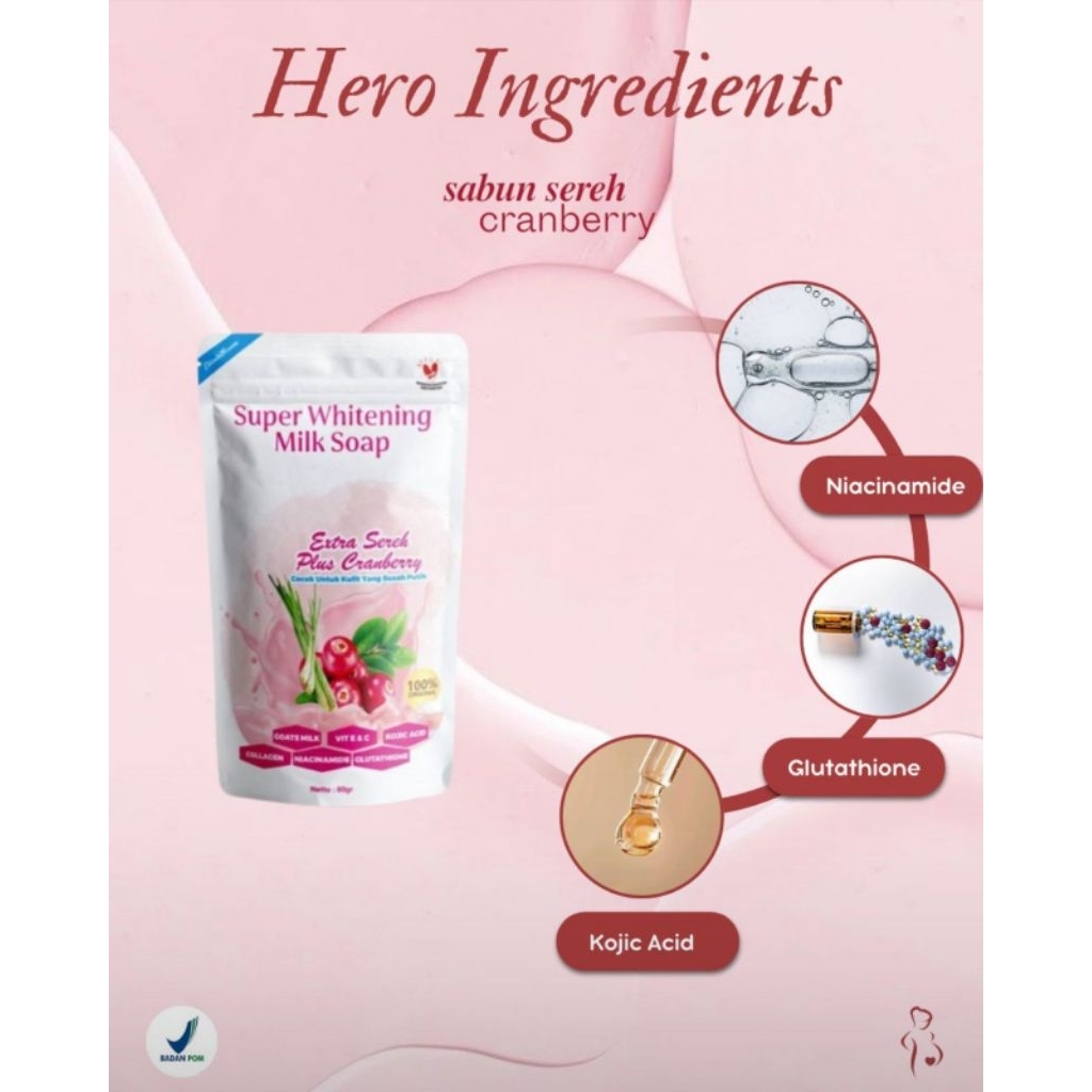 Reseller 3 pcs Sabun Sereh Creanberry Serba Kosmetik Murah Grosir Kosmetik