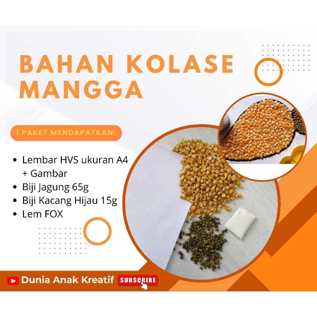 BAHAN KOLASE MANGGA DARI BIJI-BIJIAN