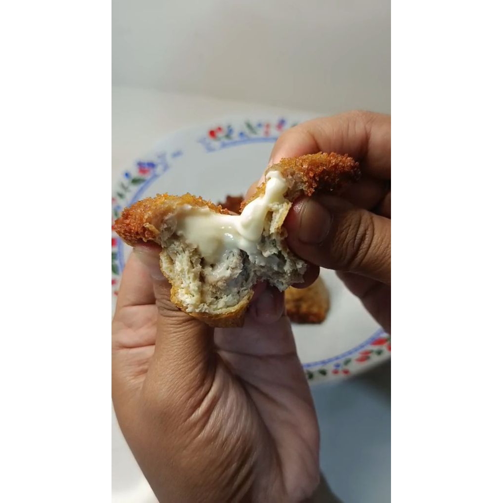 

tahu bakso isi keju melted 10 pcs Gratis 3 Pcs Free saos