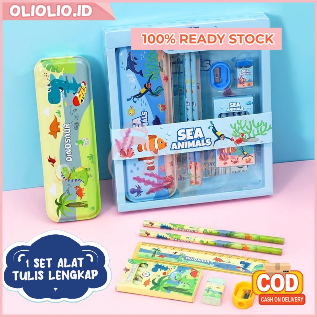 

Kotak Pensil Anak Set Alat Tulis Sekolah Lengkap Motif Karakter Kartun Hadiah Kado