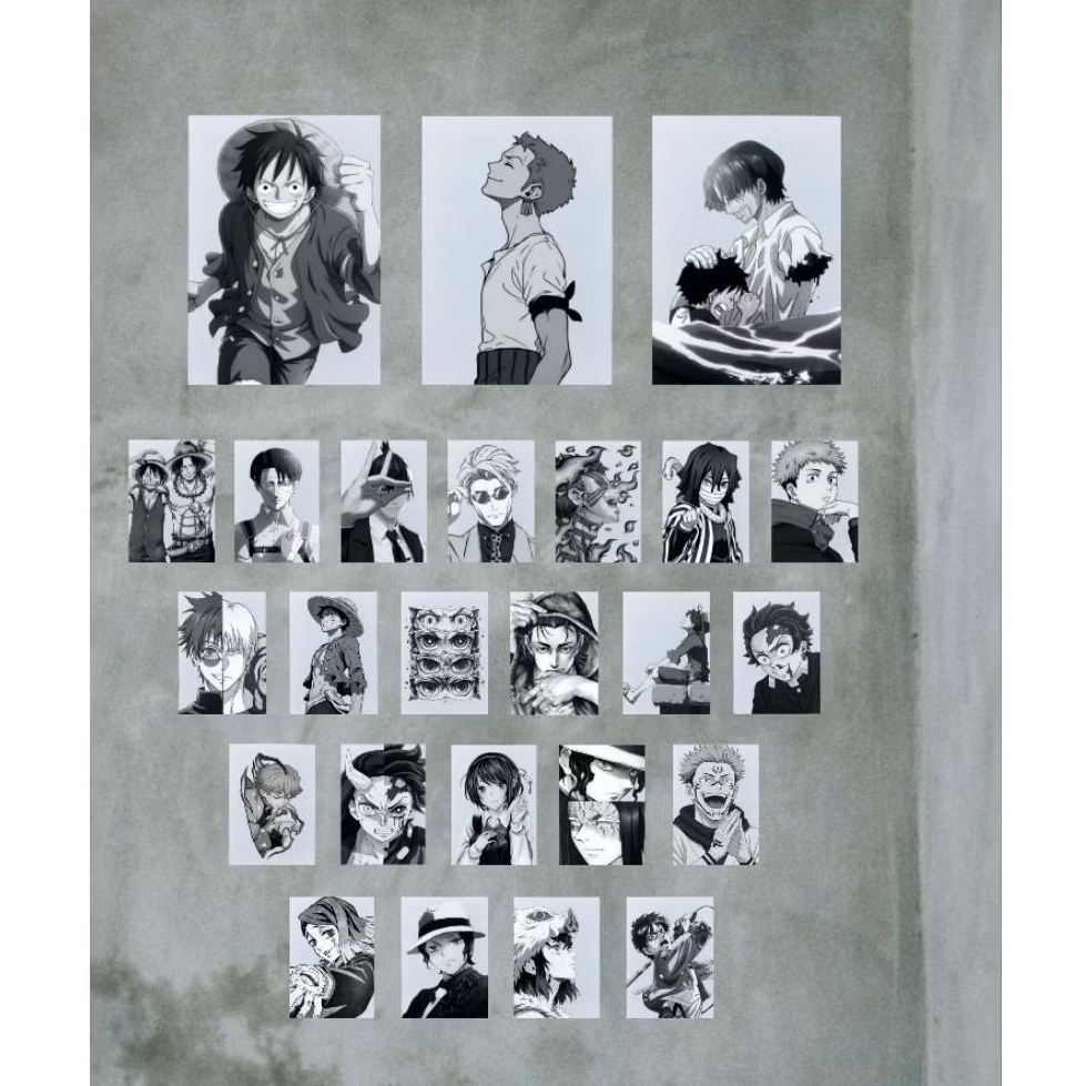 Poster Anime / Gambar Anime Hitam-Putih / Kumpulan Gambar Anime Sketsa