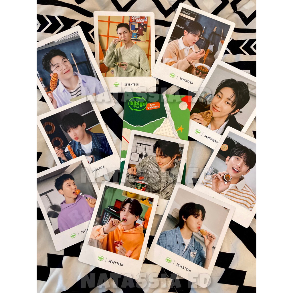 

(FREE ONGKIR) BIBIGO x SEVENTEEN SEAWEED NORI / KOREAN MANDU / SEVENTEEN BIBIGO POLAROID / BIBIGO SEVENTEEN SNAP PHOTO