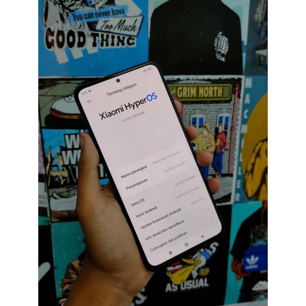 REDMI NOTE 11 PRO 5G SECOND ORIGINAL 8/128GB
