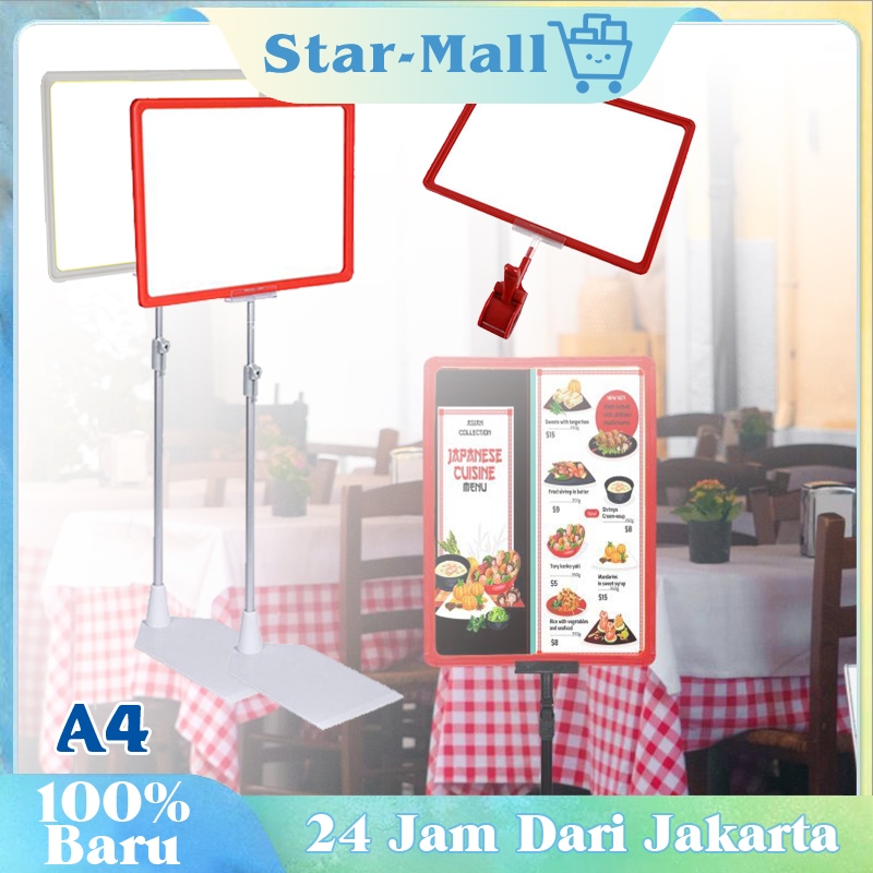 

Tiang Promosi / Standing Harga Papan / Pop Up Frame A4 / Untuk Supermarket