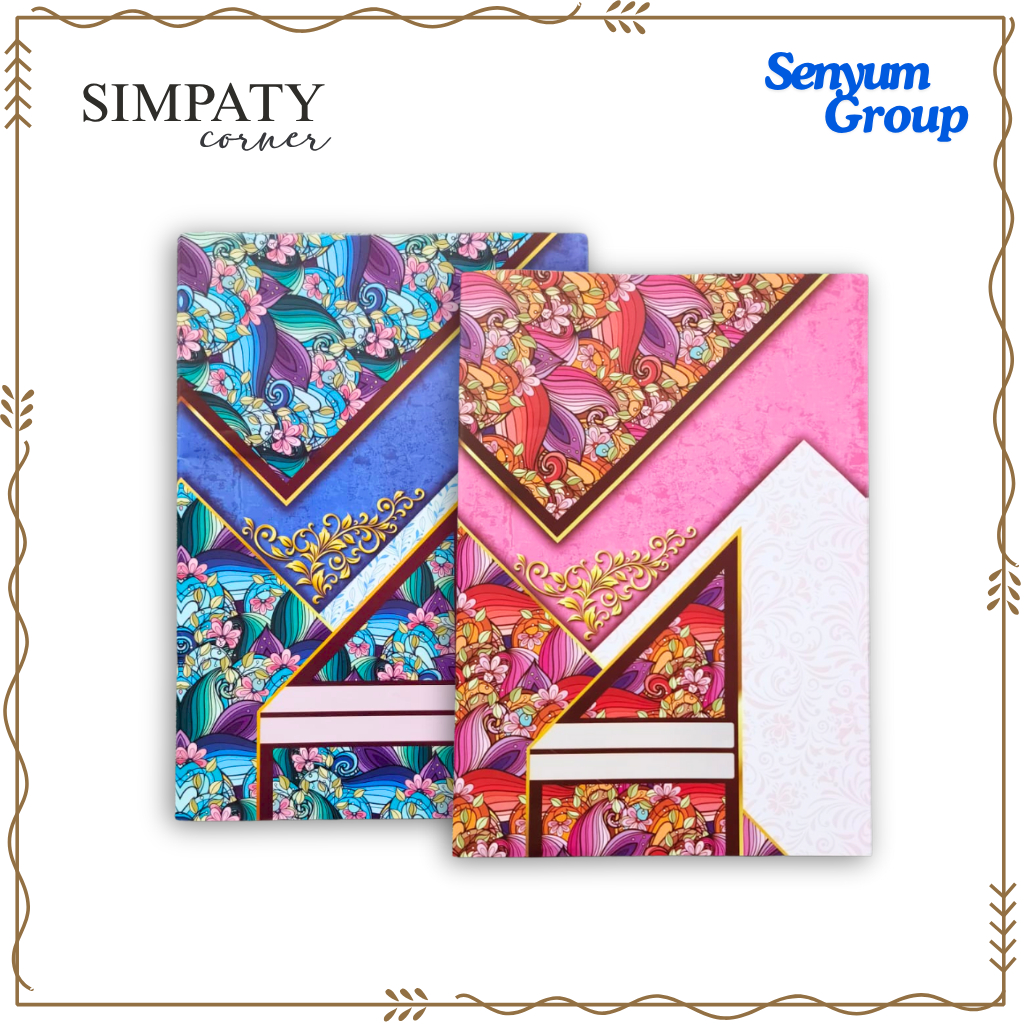 

Sampul Buku Tulis SIMPATY 20 Lembar – Motif Etnik Modern – Cover Full Warna Elegan