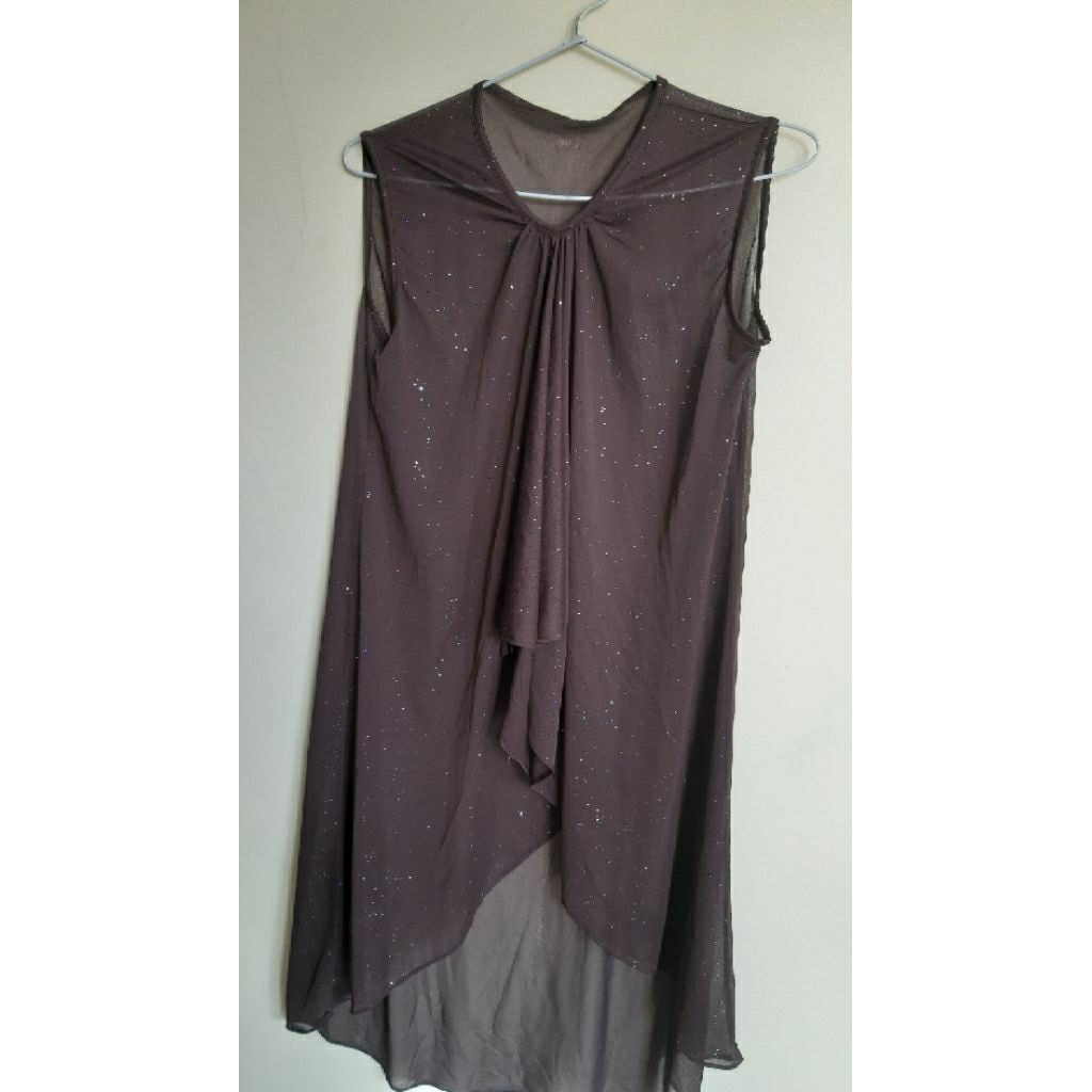 Baju Atasan Rompi Wanita Coklat (Preloved/bekas) | BACA DESKRIPSI DI BAWAH YA