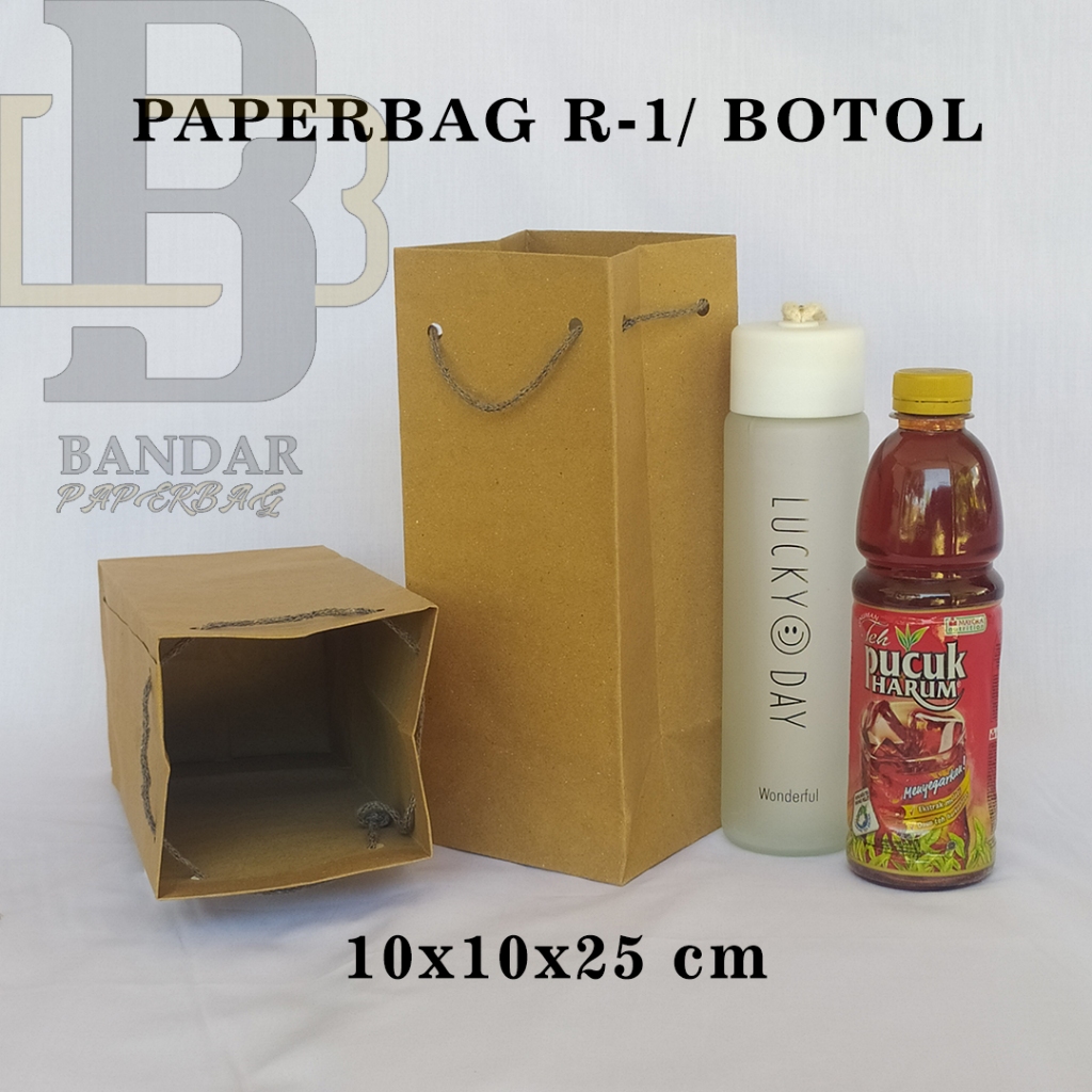 

PAPERBAG UKURAN R-1 P10 X L10 X T25 CM UNTUK SOUVENIR BOTOL DAN SEJENISNYA