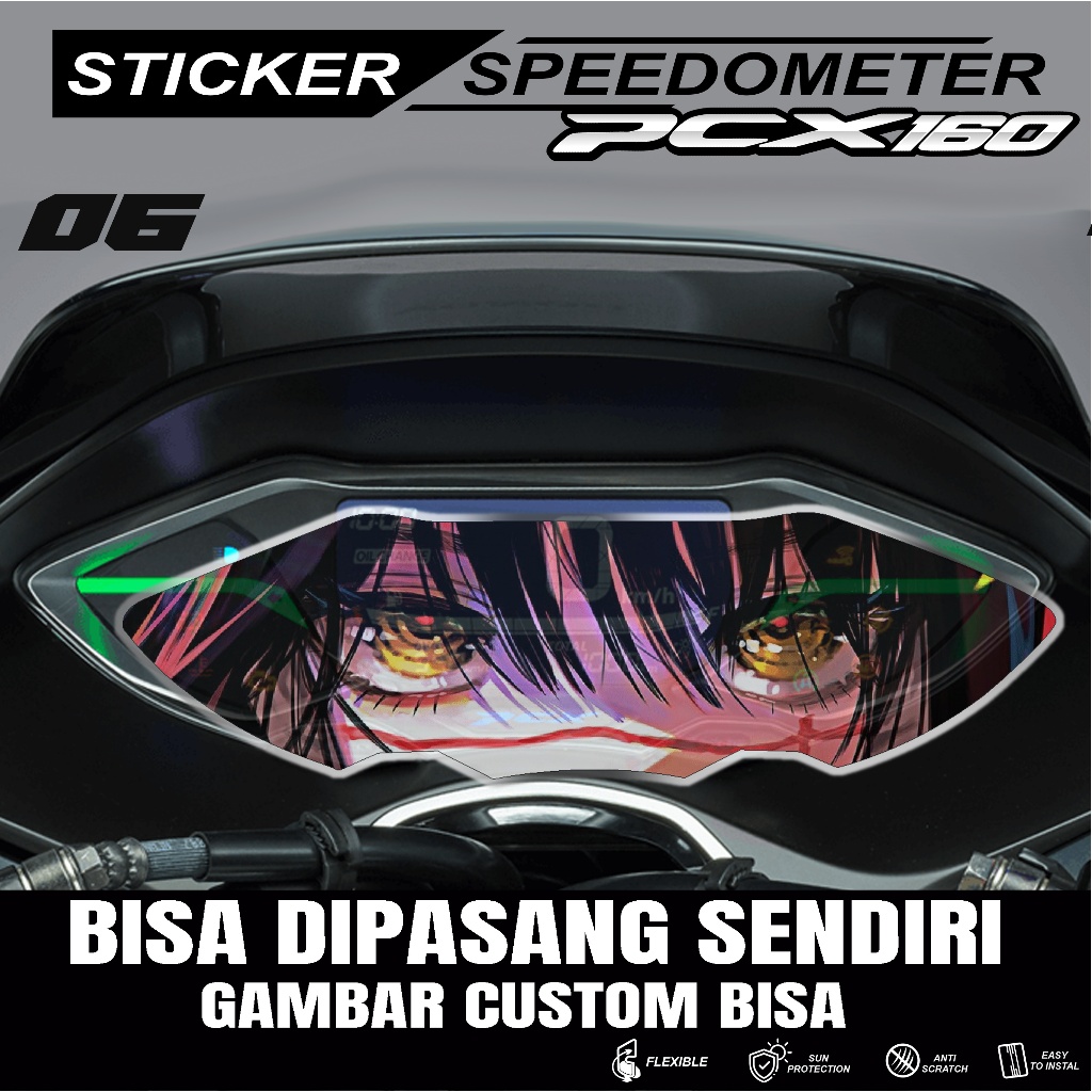 STICKER PELINDUNG SPEEDOMETER PCX 160 - STICKER ANTI GORES SPEEDOMETER PCX 160 ANIME TERBARU
