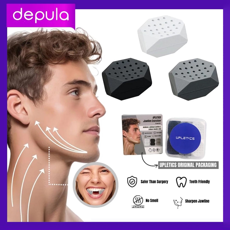 2PCS Alat Pengecil Rahang Pengecil Pipi Latihan Rahang Beauty Tool Kit Silikon Jawline Exerciser Rah