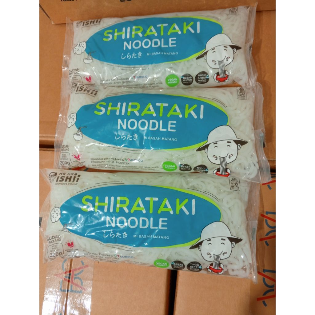 

Mr Ishii Ito shirataki / Mie Shirataki Basah / Wet Shirataki- 200 gram