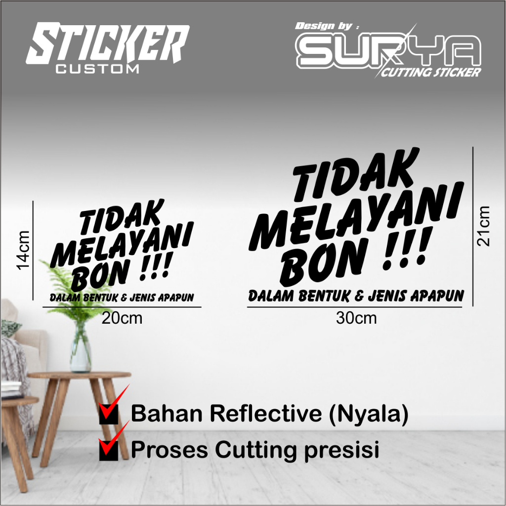 

Stiker tidak melayani bon stiker unik stiker lucu