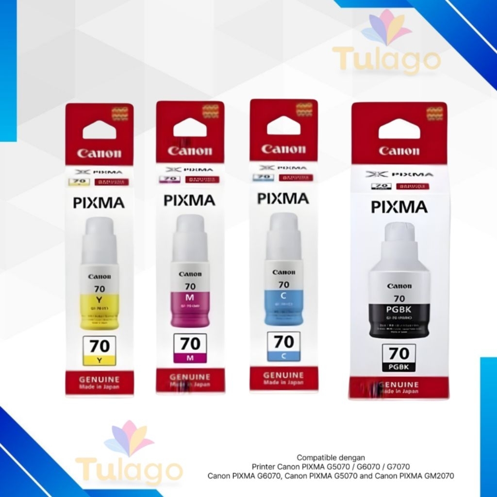 Tinta Botol canon Pixma G70 untuk printer Compatible dengan Printer Canon PIXMA G5070 / G6070 / G707