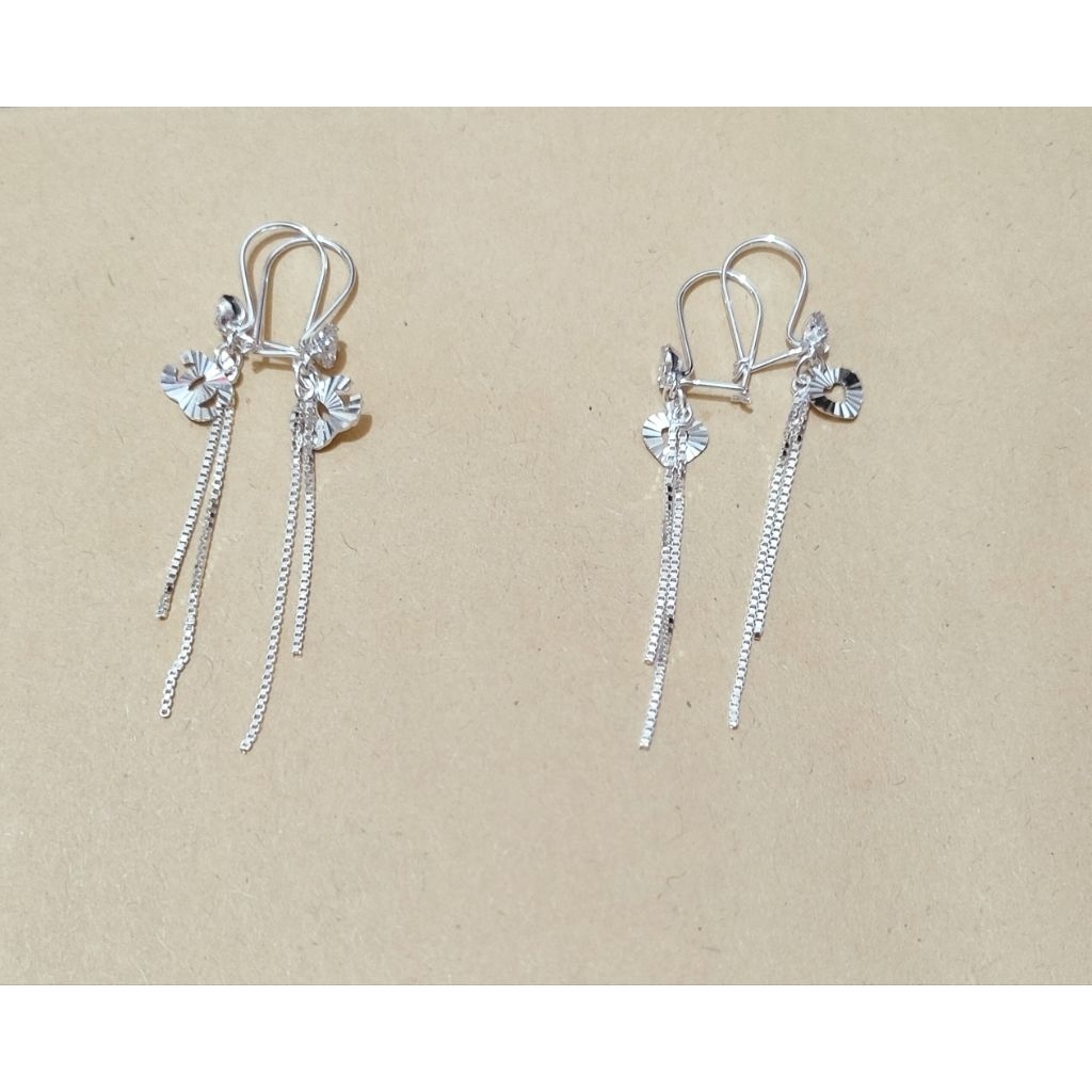 ANTING PANJANG VARIASI PERAK 925 LAPIS EMAS