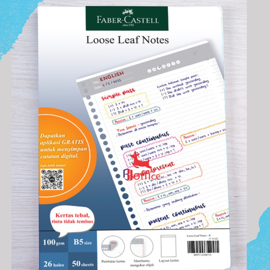 

Loose Leaf Notes Kertas Loose Leaf Faber Castell Isi 50 Lembar