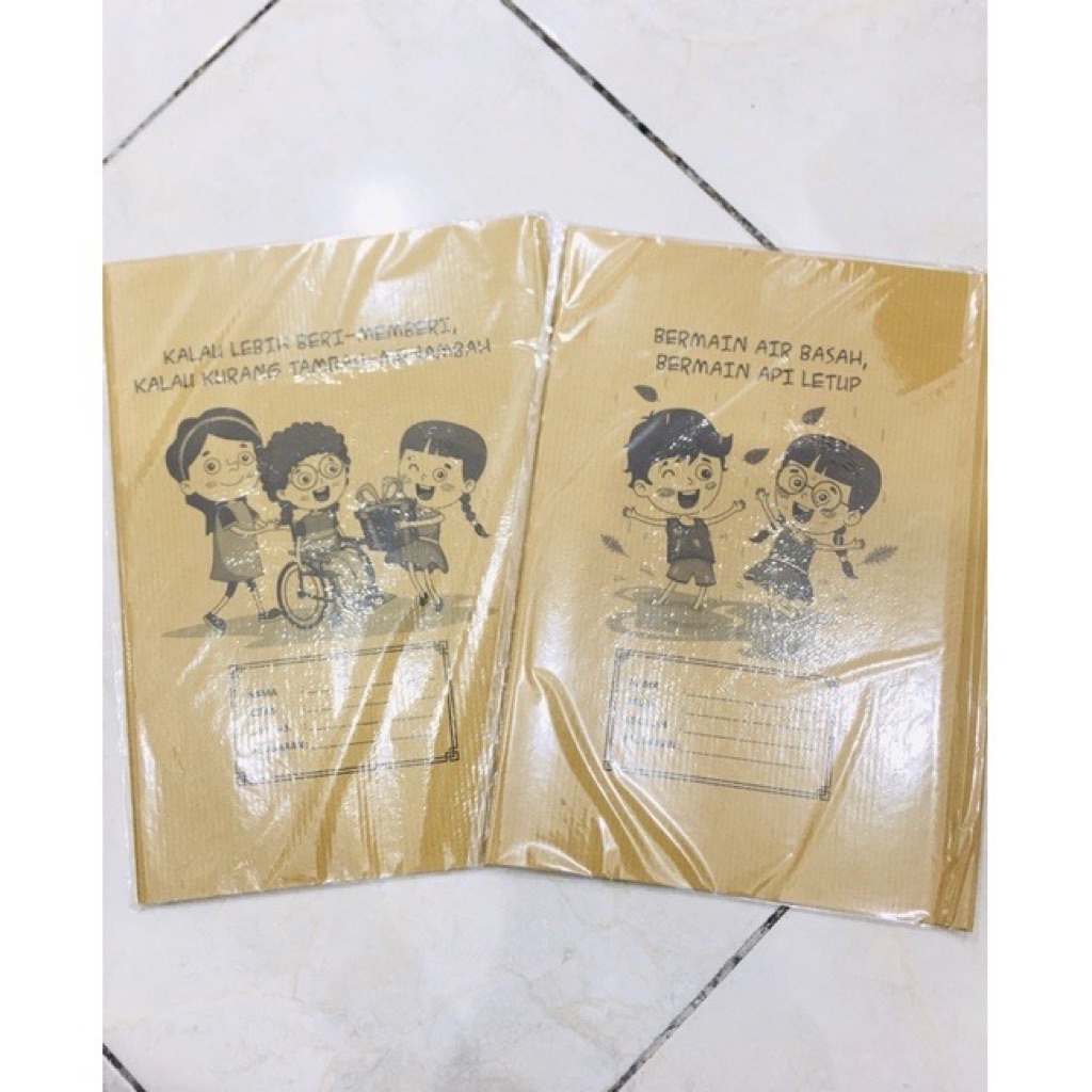 

10pcs SAMPUL COKLAT BUKU TULIS KWARTO