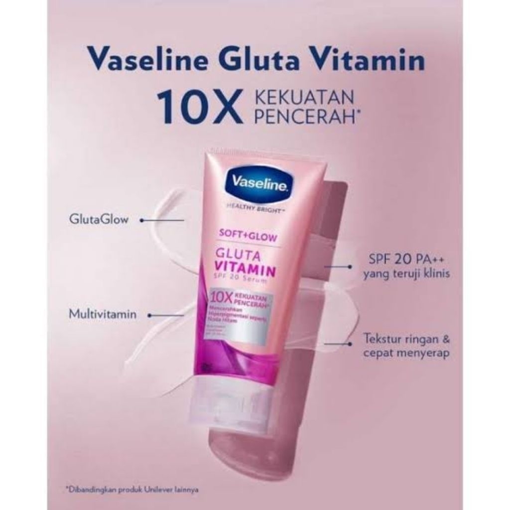 Vaseline soft glow 180ml