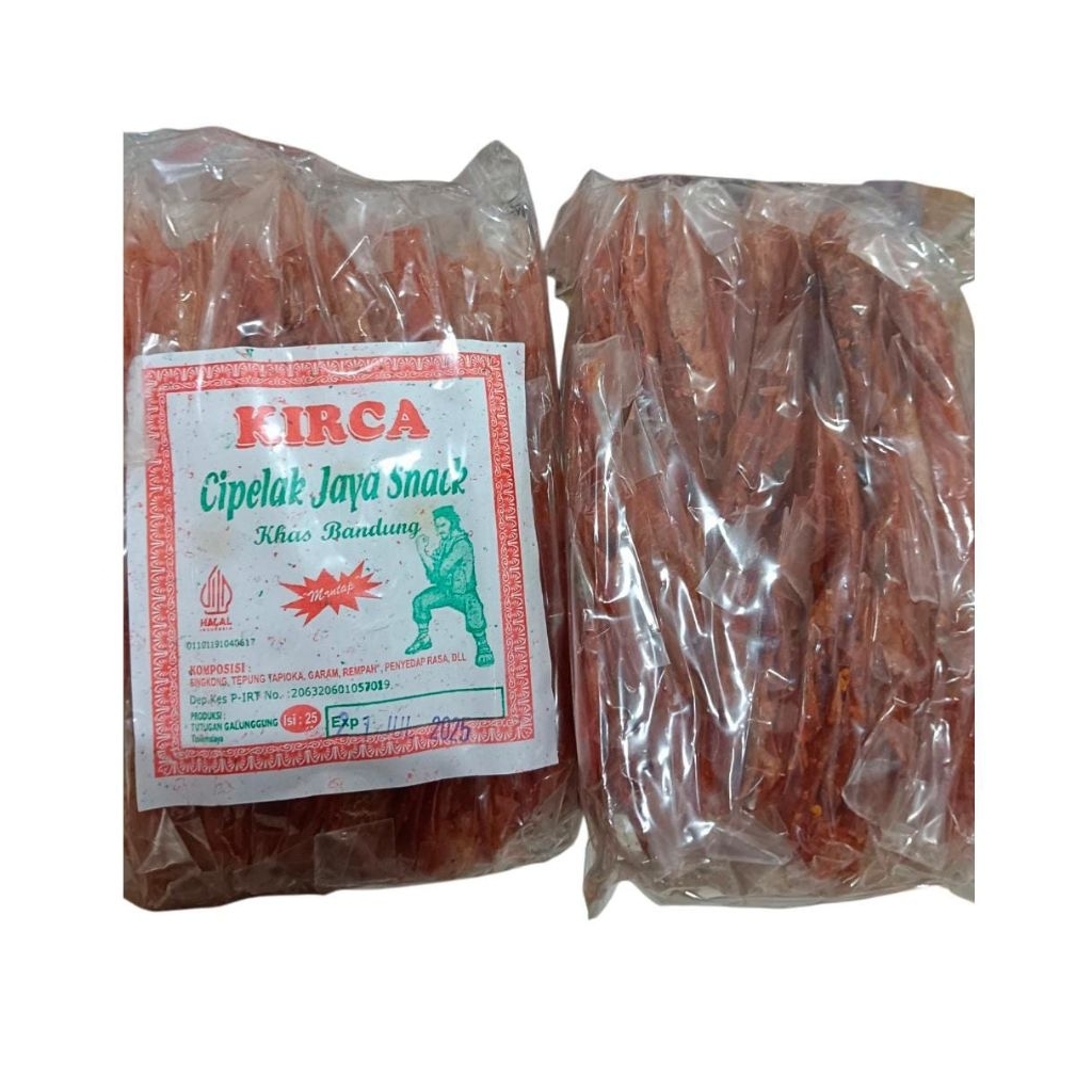 

Kirca cipelak jaya snack khas bandungisi 20 bungkus