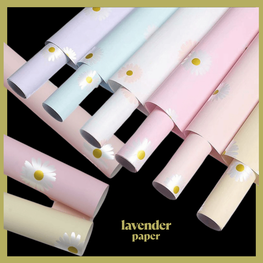 

Kertas Cellophane Buket Bunga Daisy Flower Wrapping Paper Florist Kertas KB066