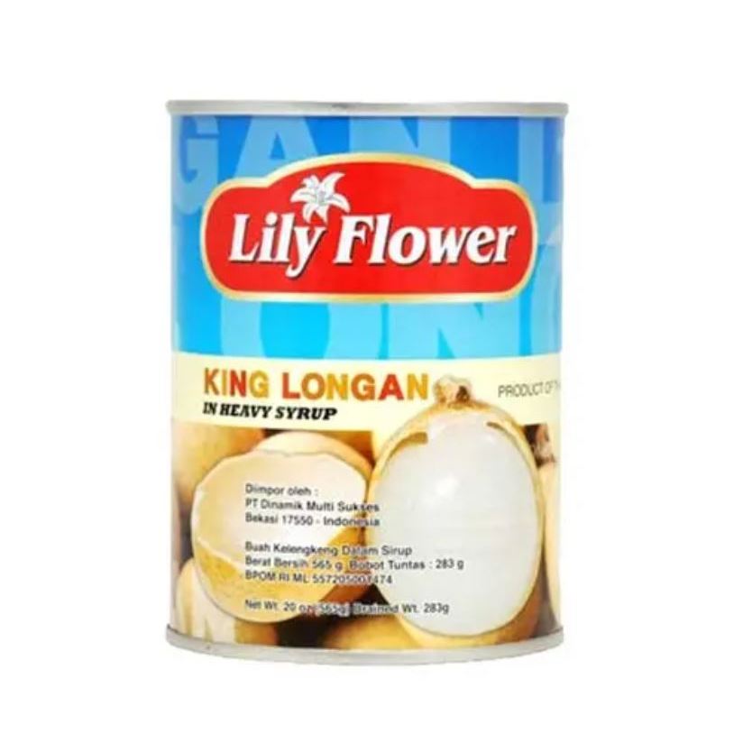 

Lily flower longan klg 20 oz Syrup Buah Longan Kaleng Sirup Longan