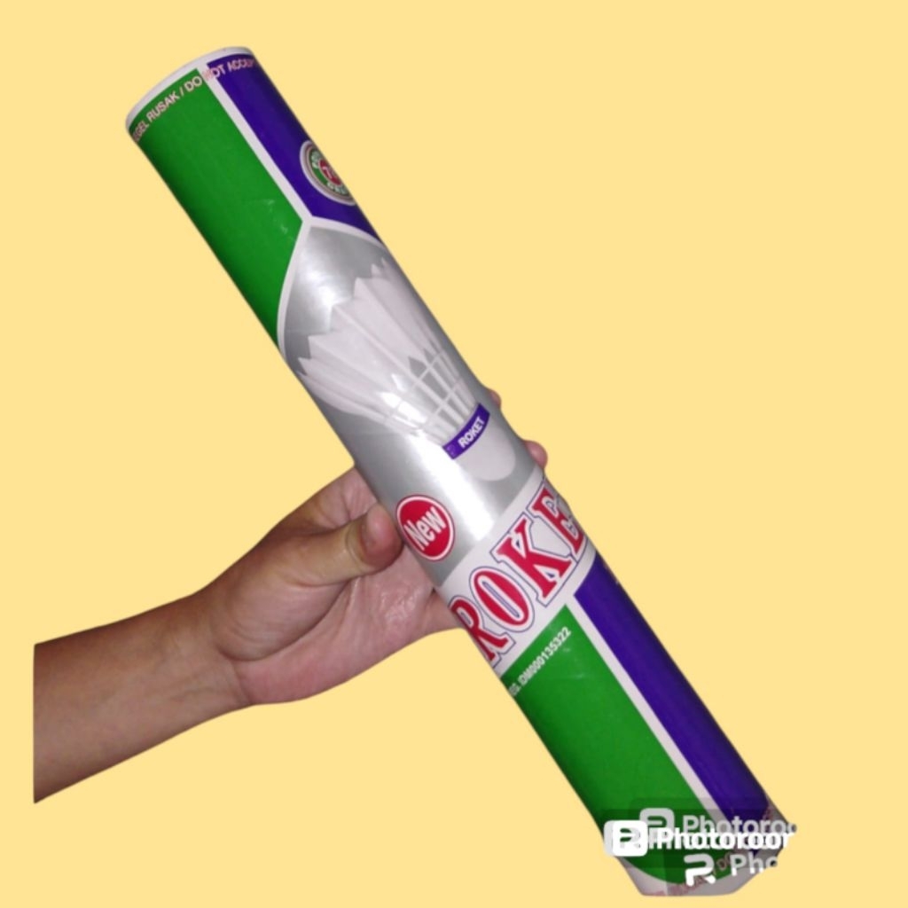 Shuttlecock badminton roket ungu