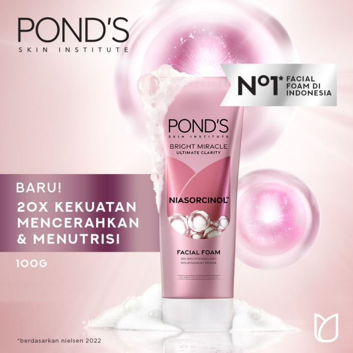 Ponds  Bright Miracle Niasorcinol Face Wash 100g | Facial Wash Pond's bright beauty 50g | Sabun Waja