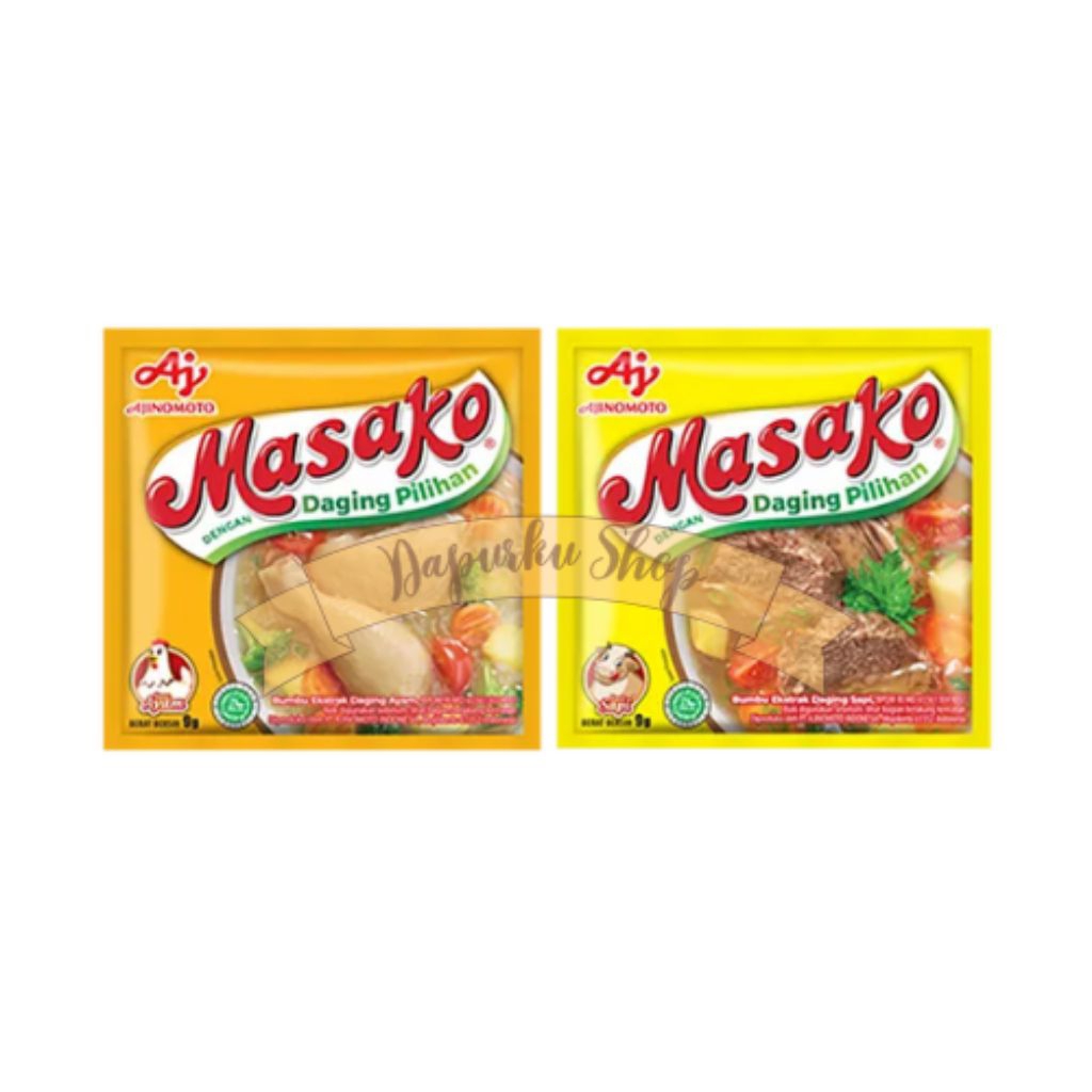 

Masako Bumbu Penyedap Rasa Ayam&Sapi 12x9gr (1 renceng)