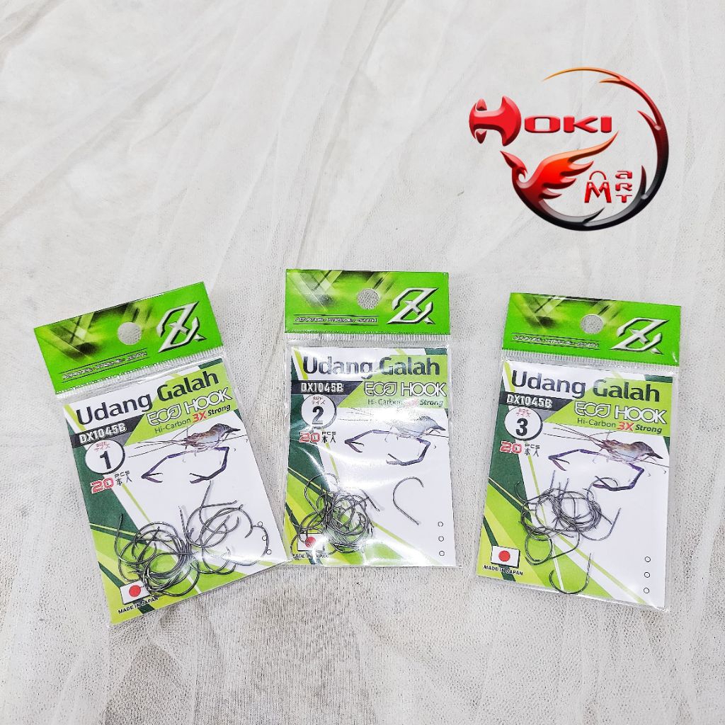 Mata kail pancing udang axz eco udang galah 3x strong dx1045B