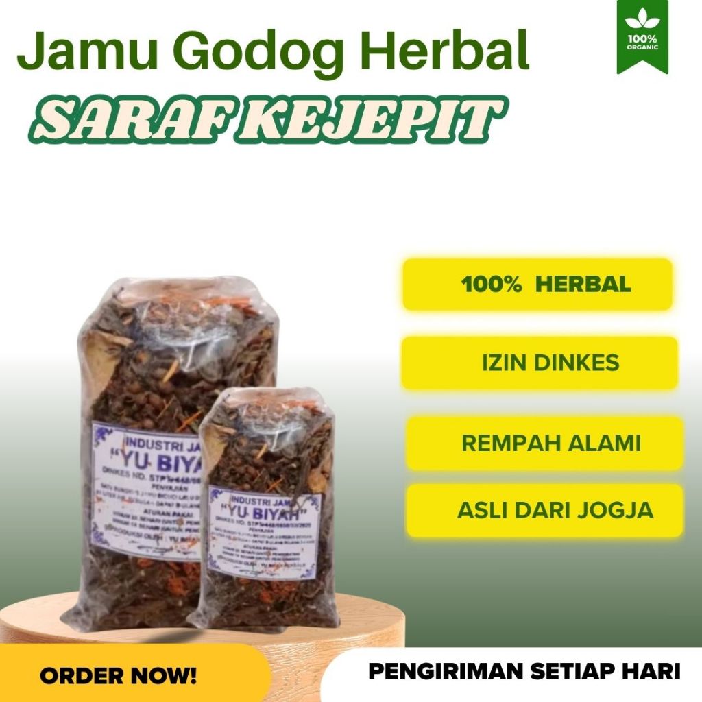 

Jamu Godog Saraf Kejepit, Jamu Godig Urat Saraf, Jamu Godog Sakit Pinggang Herbal Alami