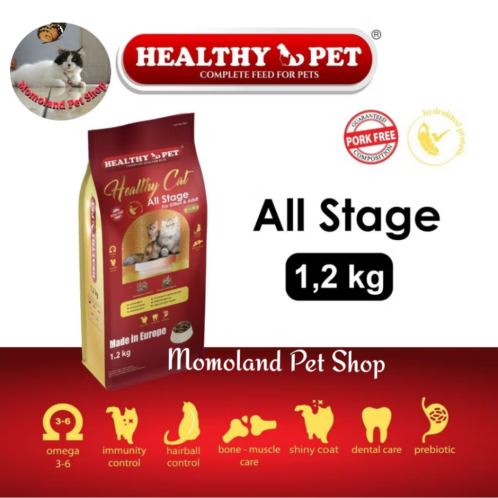 Healthy Pet Gold Healthy Cat Gold All Life Stage 1,2Kg Fresh Pack. Dry Food Cat Heathy Gold