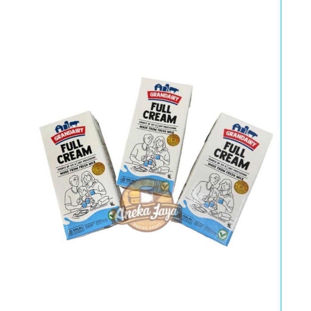 

SUSU UHT GRANDAIRY FULLCREAM 1 LT KARTON (ISI 12 LITER)