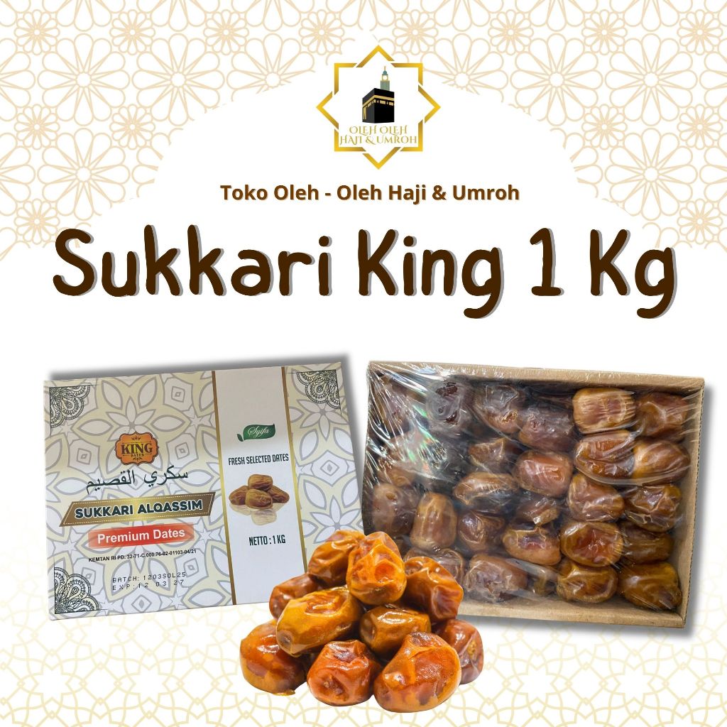

KURMA SUKKARI KING KEMASAN 1KG KURMA SUKARI KURMA PARA RAJA MANIS LEMBUT OLEH OLEH HAJI DAN UMROH