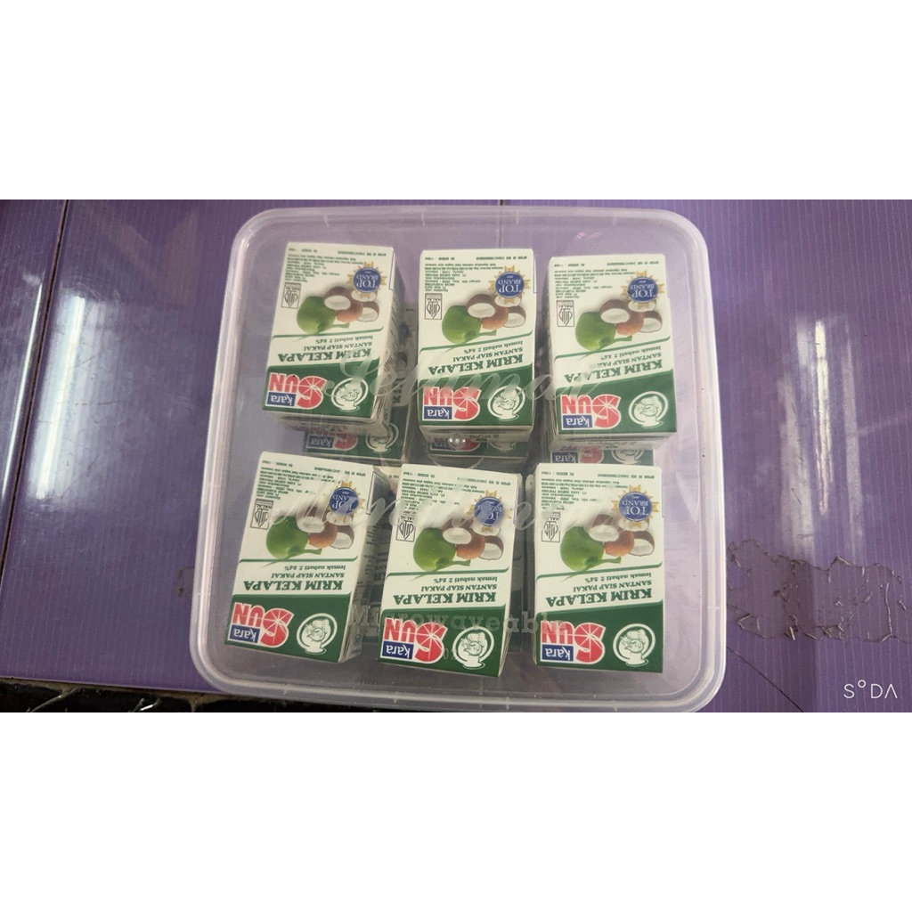 

(Box) Sun kara Krim Kelapa Santan siap pakai 12 pcs @110ml(9500*12)