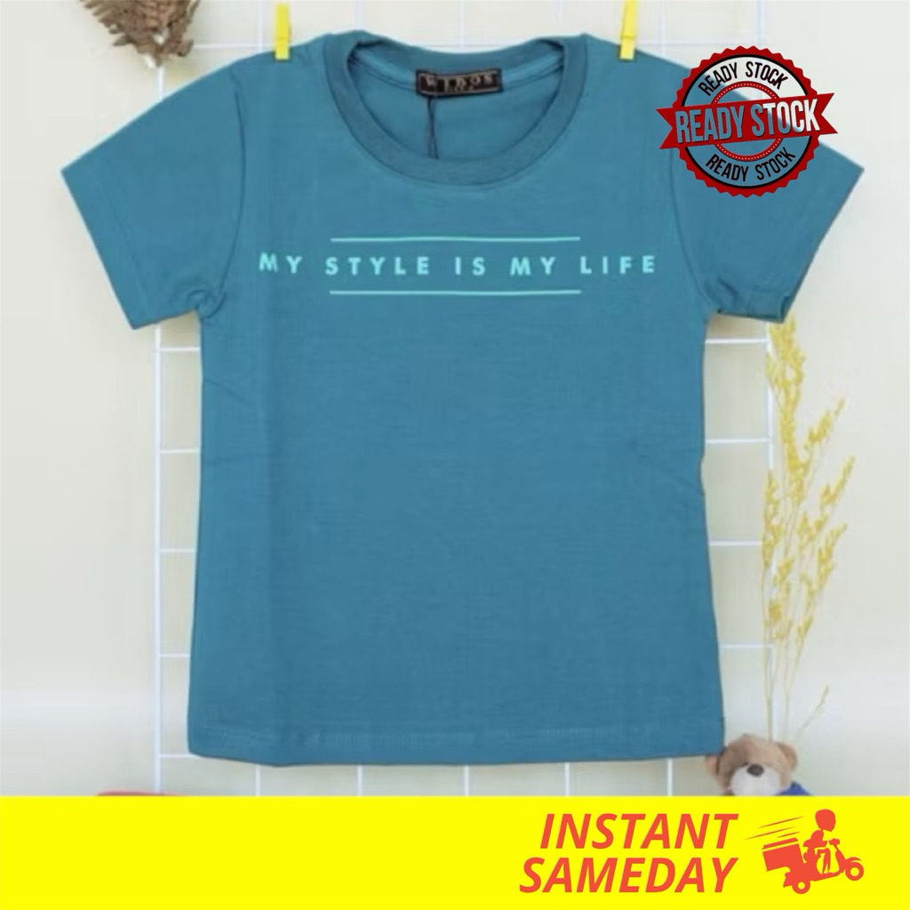 Kaos Anak 1-3 Tahun Motif Simpel Wibos