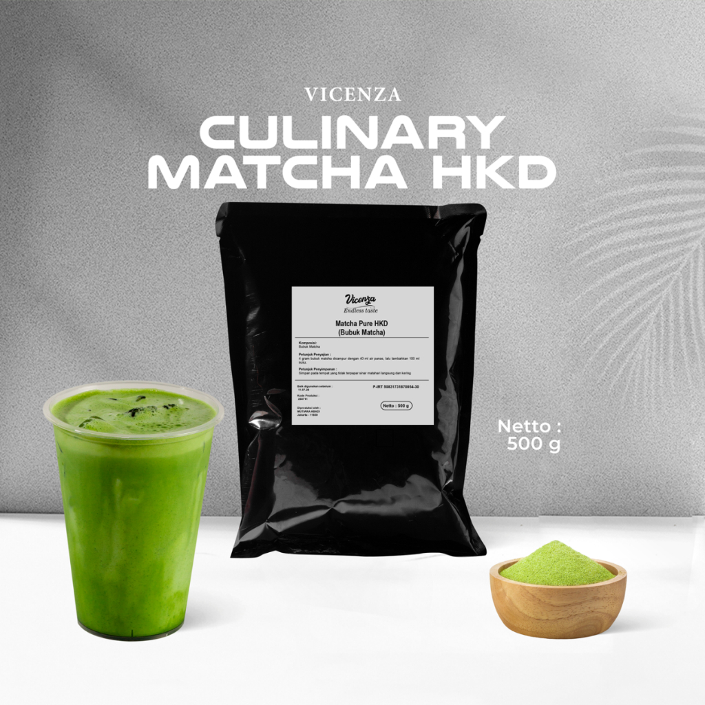 

VICENZA Matcha CULINARY Grade Matcha HKD 500 Gr Mutiaragemilang.id