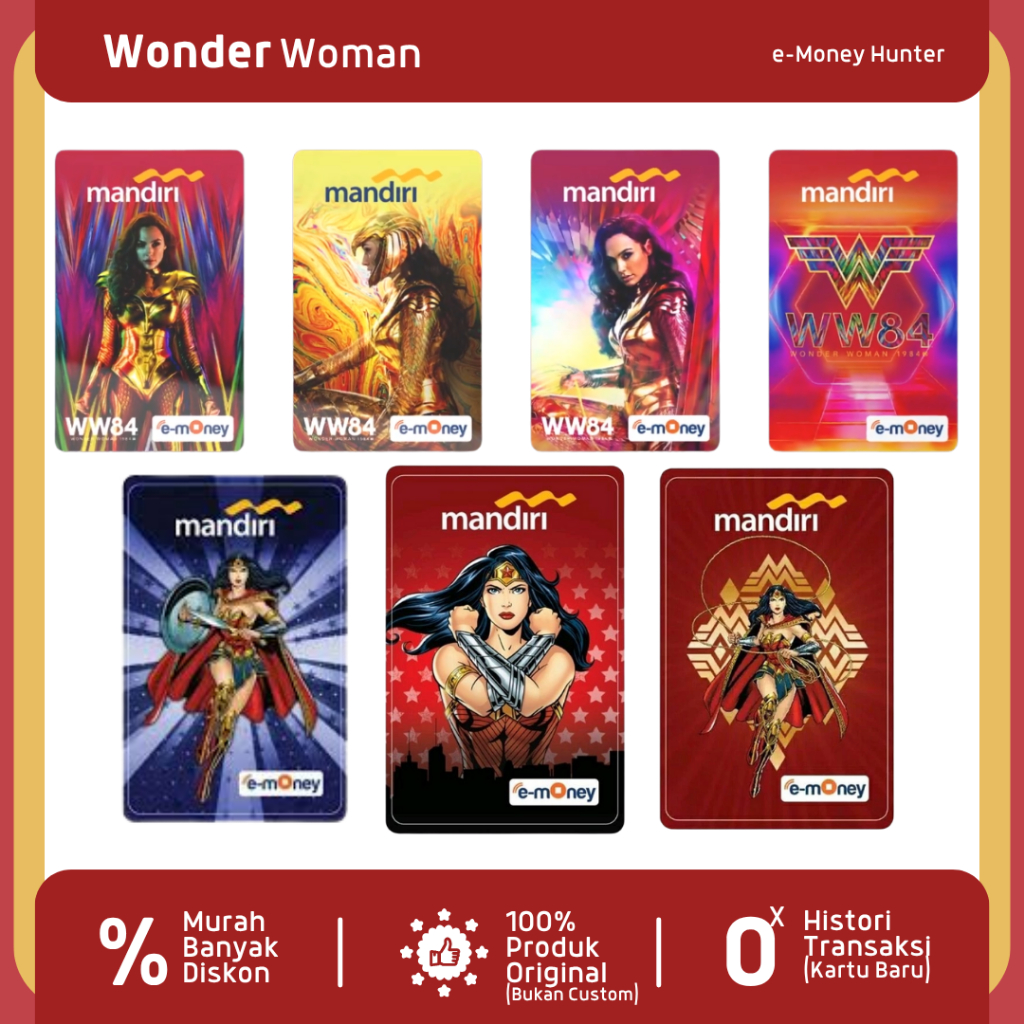 e-Money Wonder Woman eToll eMoney Mandiri NFC