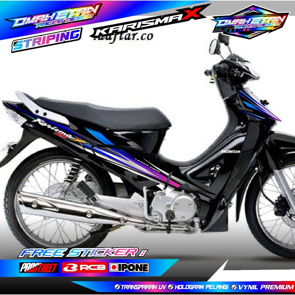 STRIPING VARIASI HONDA KARISMA X / STICKER LIST VARIASI MOTOR KARISMA X
