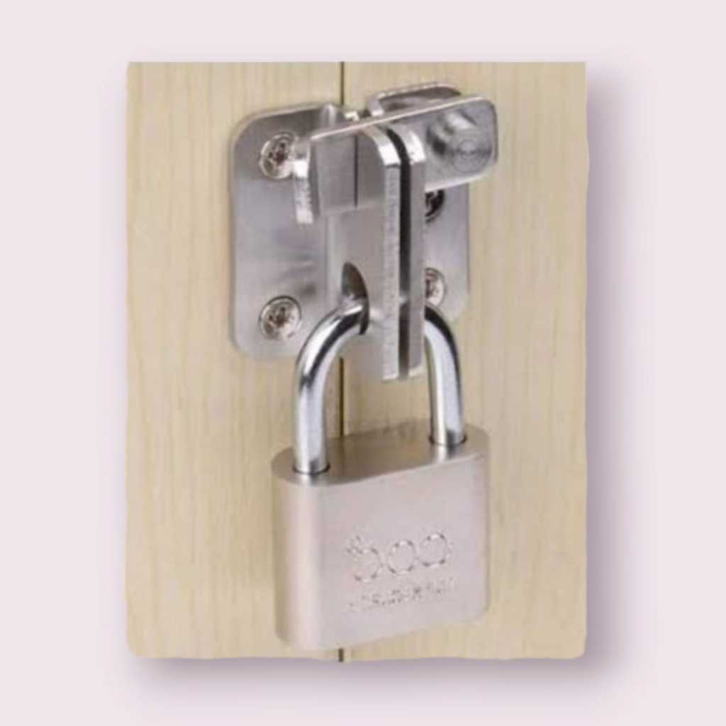 Overpal pintu geser slot mini / grendel overpal stenlis