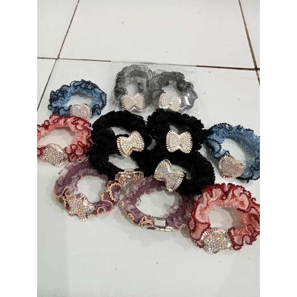 ikat rambut bunga kembang/ikat rambut gurita