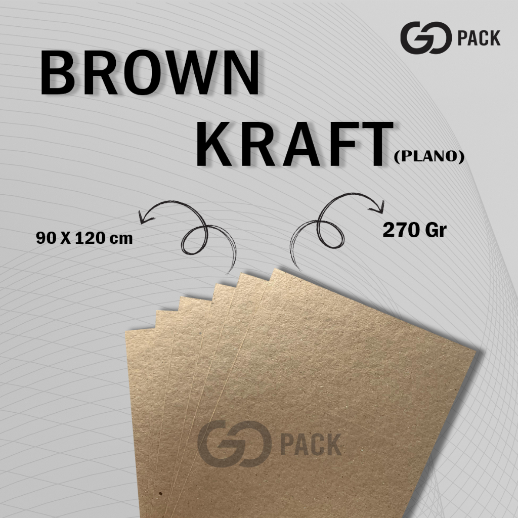 

Kertas Brown Kraft Ketebalan 270 Gsm, Dengan Ukuran 90 X 120 cm
