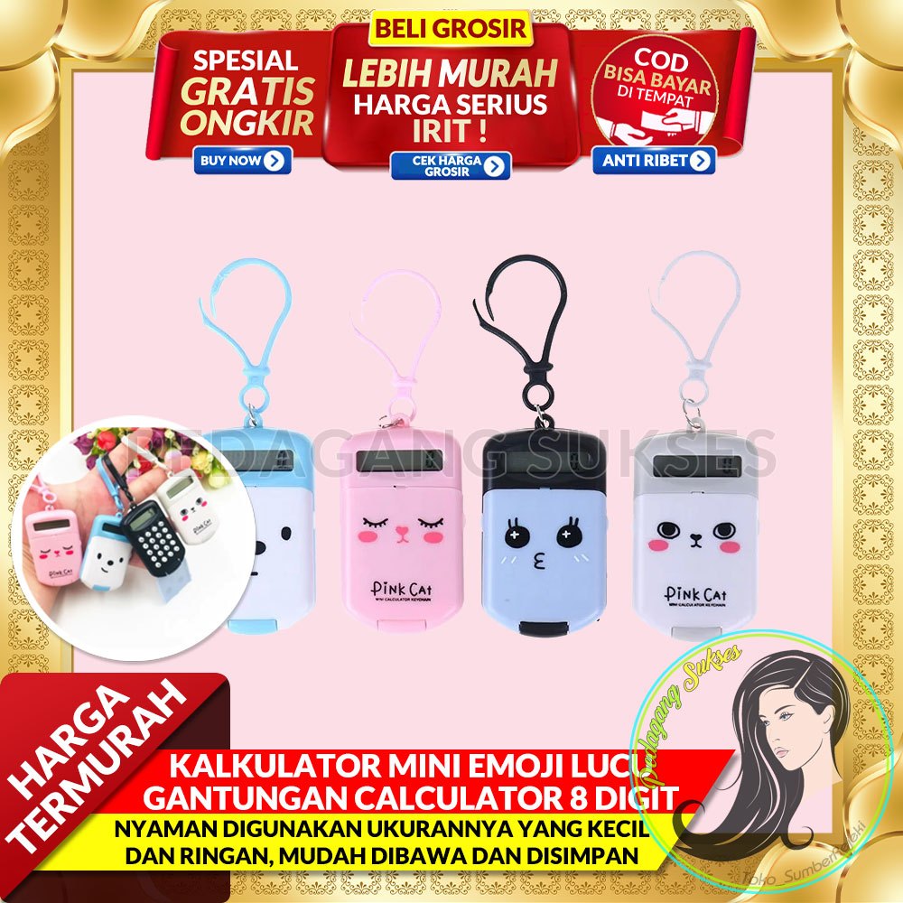 

Kalkulator Mini Emoji Lucu Gantungan Kunci Lucu Calculator 8 Digit Karakter