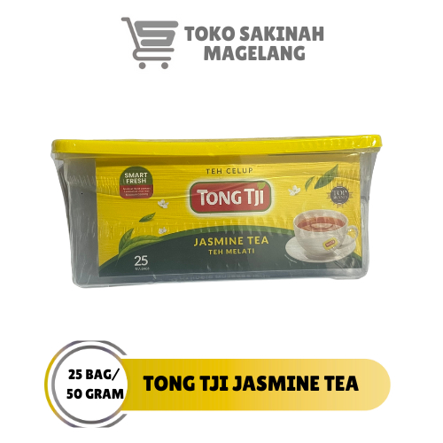

Teh Celup Tong Tji Teh Jasmine Tea isi 25 (Free Plastic Box) / Teh Tongji / Teh Celup Tong Tji / Teh Melati tanpa amplop
