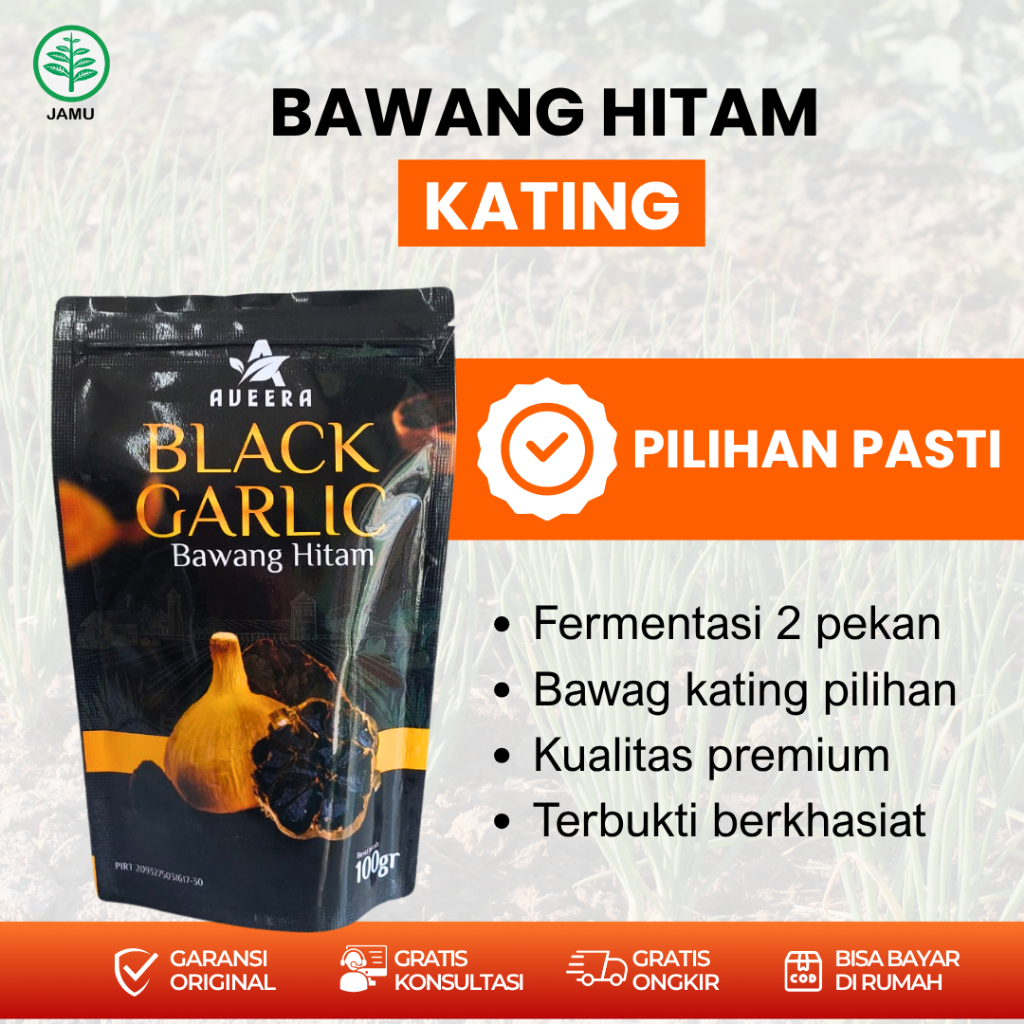 

Bawang Hitam Black Garlic Kating Bawang Lanang Premium 100 Gram