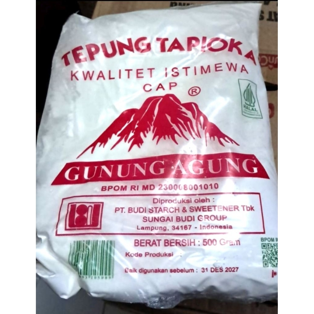 

Tepung Tapioka Gunung Agung 500gr