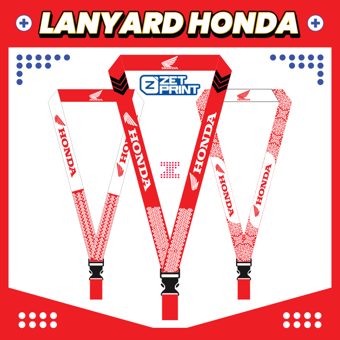 

Lanyard Tali Id Card Motor Mobil Honda One Heart Balap Racing