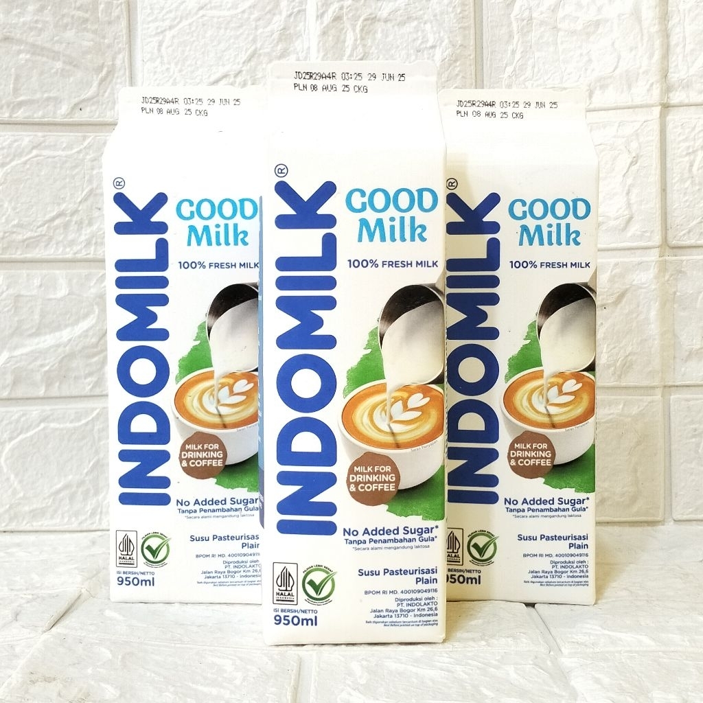 

Indomilk Fresh Milk Susu Pasteurisasi Plain 950ml