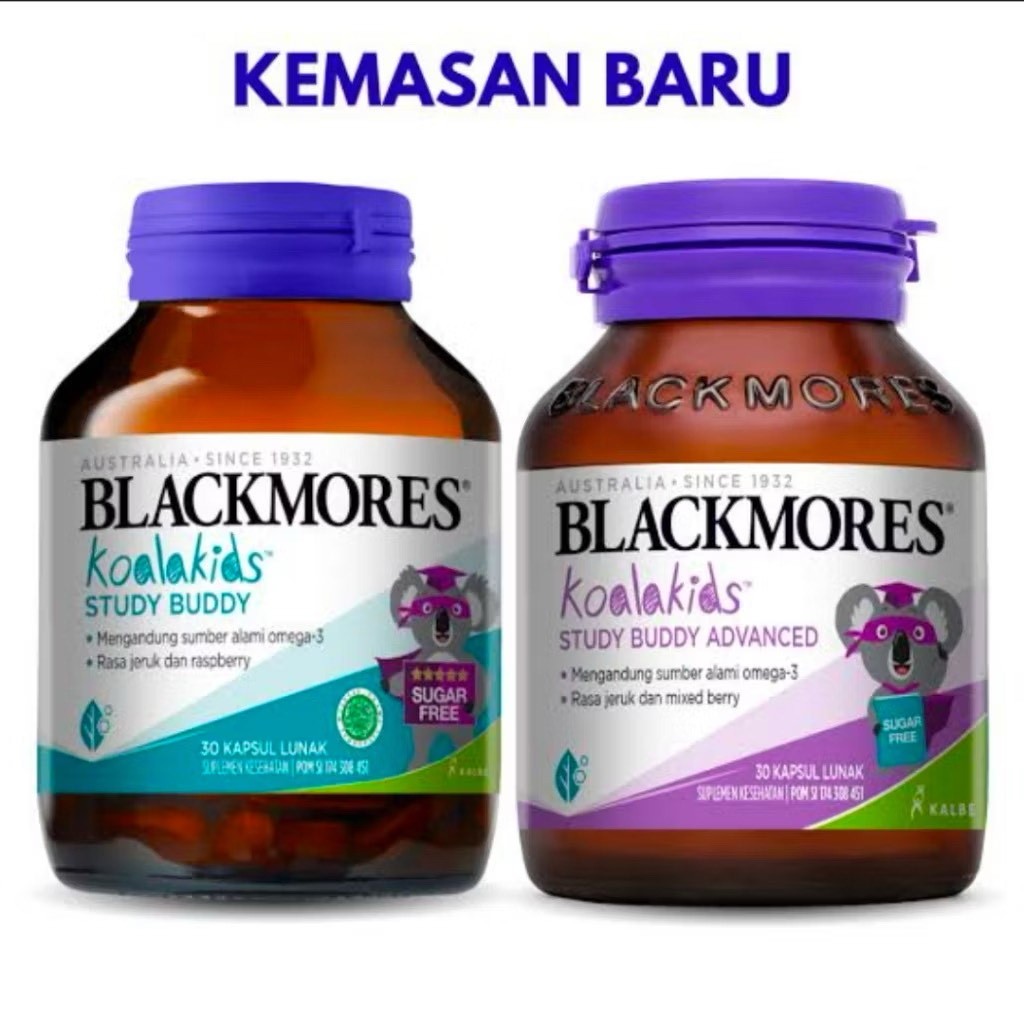Blackmores Kids Study Buddy Advanced (30)/ Blackmores Koala Kids Study Buddy /Omega 3 / Suplemen