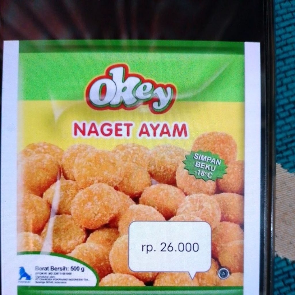 

okey nuget ayam 500rb