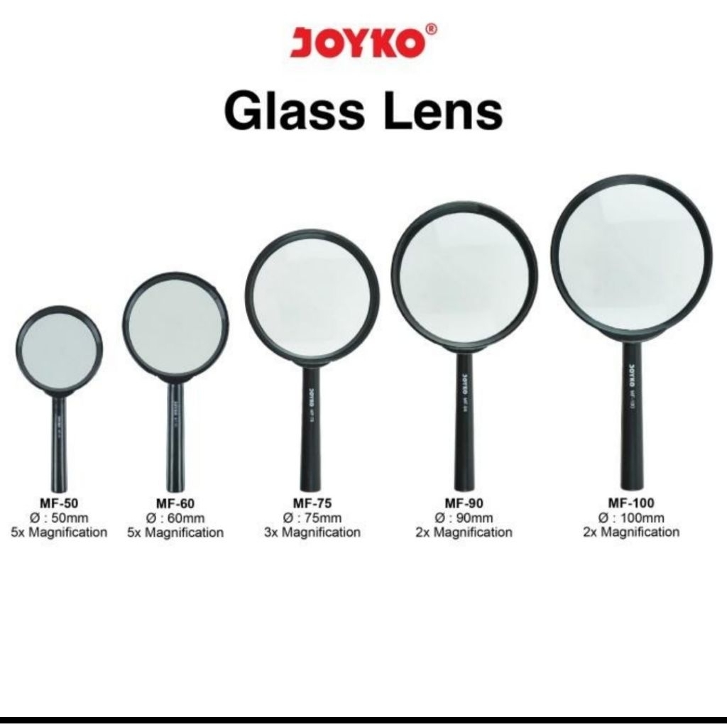 

JOYKO Magnifier Kaca Pembesar MF 50 / MF 60 / MF 90 - Pcs.