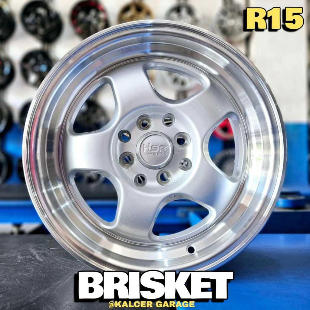 VELG CELONG HSR RING 15 TYPE BRISKET LUBANG 4 UNTUK MOBIL AYLA SIRION SWIFT DLL.